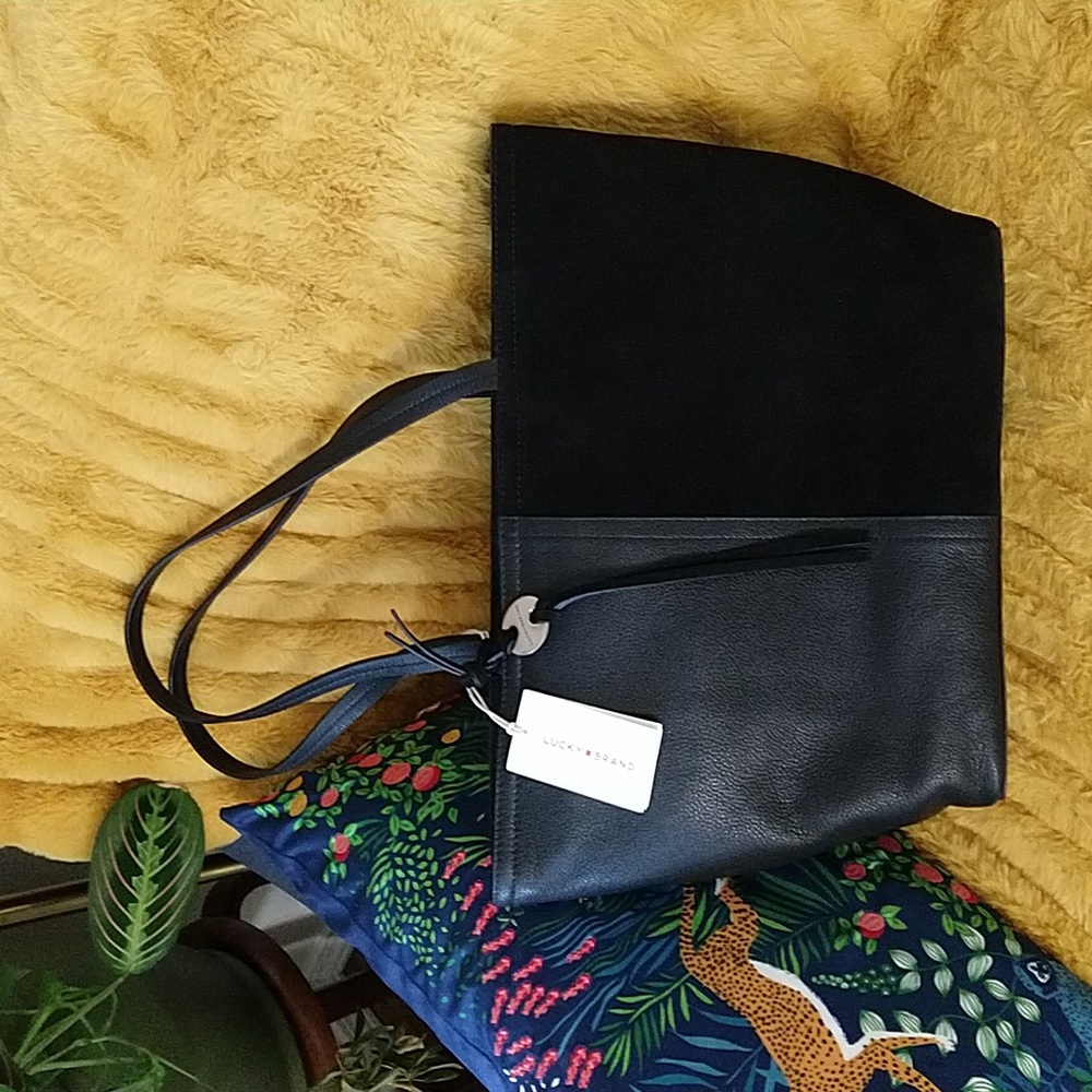 🆕 Lucky Brand Gorgeous Genuine Leather Tote Bag